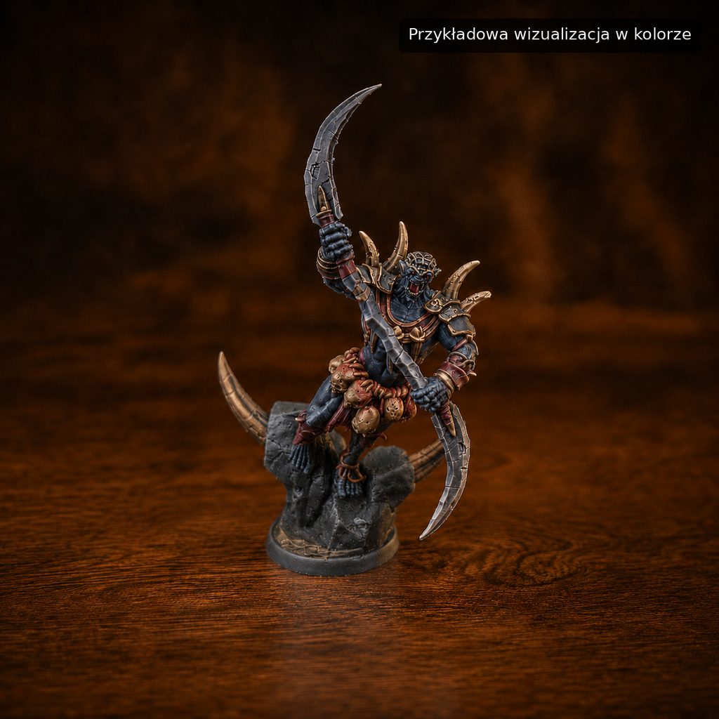 Ork wojownik – pozycja 2 – miniaturka fantasy