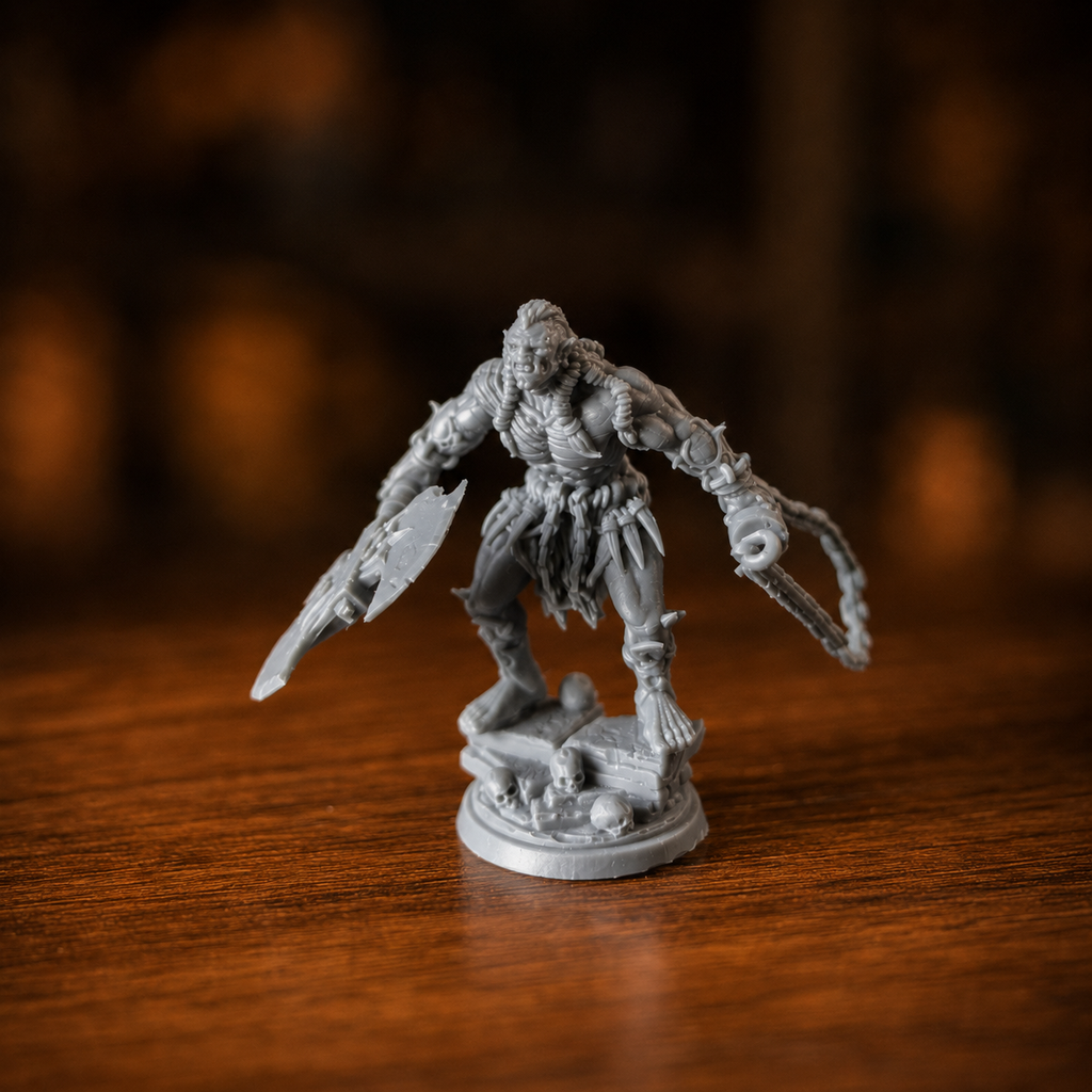 Ork wojownik – pozycja 3 – miniaturka fantasy