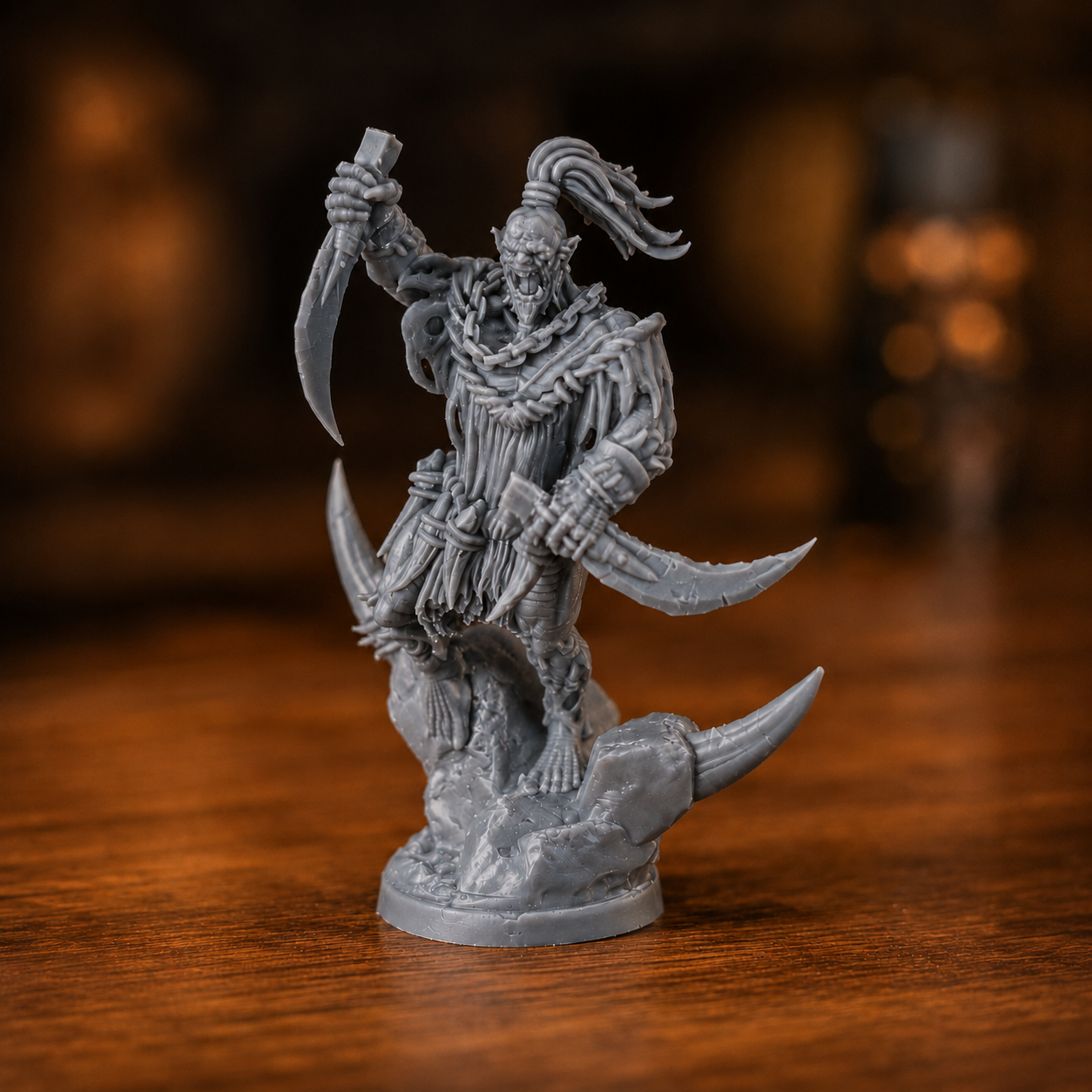 Ork wojownik – pozycja 1 – miniaturka fantasy