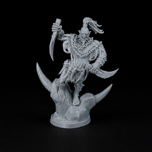 Ork wojownik – pozycja 1 – miniaturka fantasy