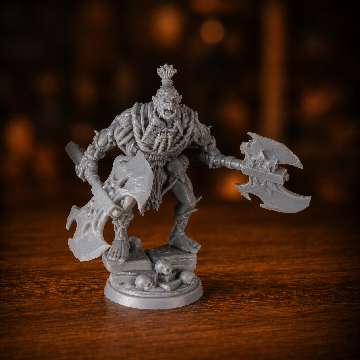 Ork wojownik – pozycja 4 – miniaturka fantasy